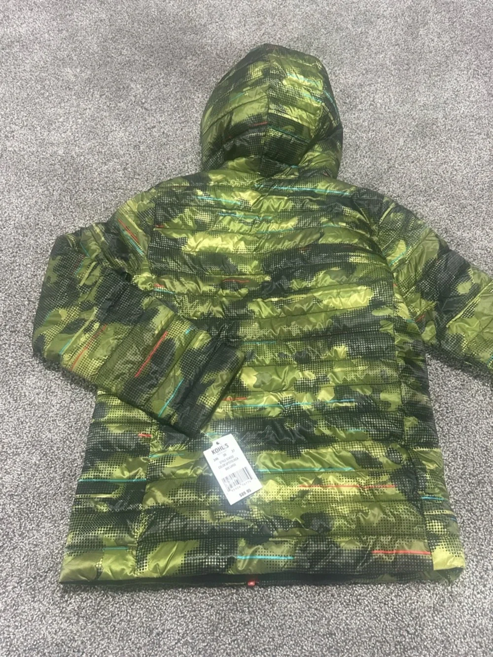 Lands’ End Camo Primaloft Puffer Coat